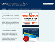 Tablet Screenshot of nurseanesthetistcareer.com